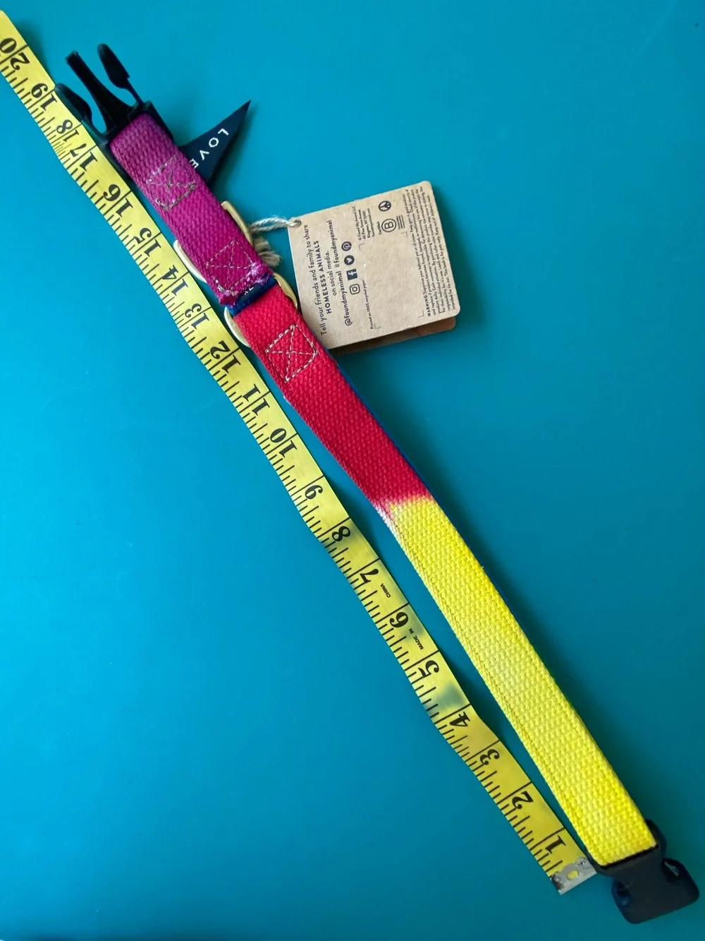 NWT “Found My Animal” Dog Collar. Tye Dye. XL. Handcrafted in USA